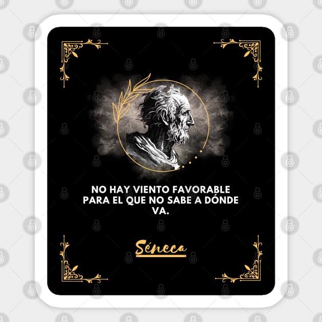 Seneca: the philosopher who helps you find your direction Sticker by CachoGlorious